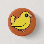 Kanarienvogel Button (Vorderseite)