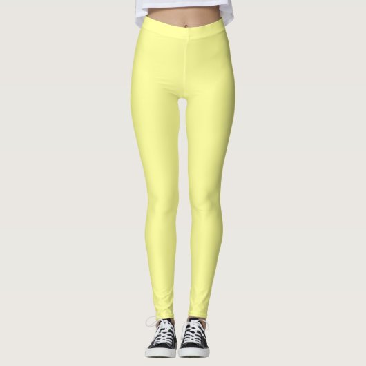 Kanarienvogel (einfarbig)  leggings (Vorderseite)