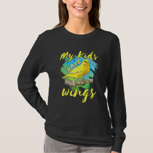 Kanarienvogel Haustier Vogel Fink Mama Papa Meine  T-Shirt