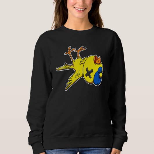 Kanarienvogel und Minenwurzel Sweatshirt (Vorderseite)