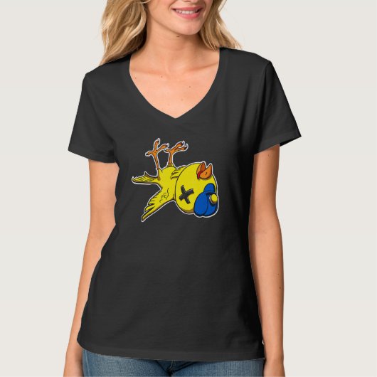 Kanarienvogel und Minenwurzel T-Shirt (Vorderseite)