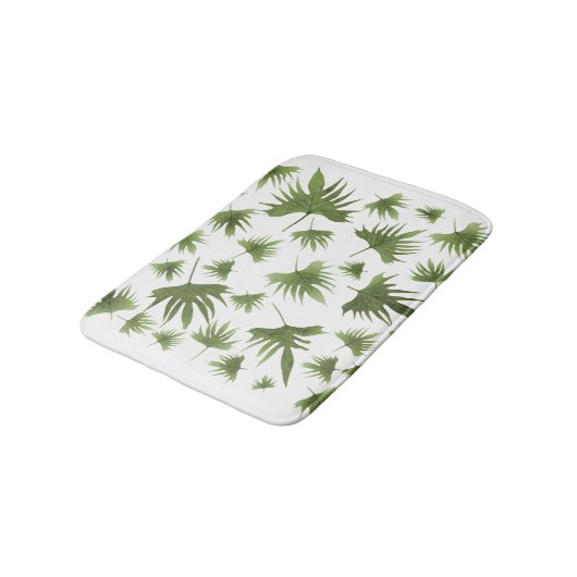 Kanarische Blätter Badematte (Schrägansicht)