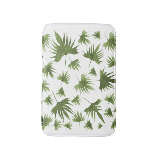 Kanarische Blätter Badematte (Vorderseite Vertikal)