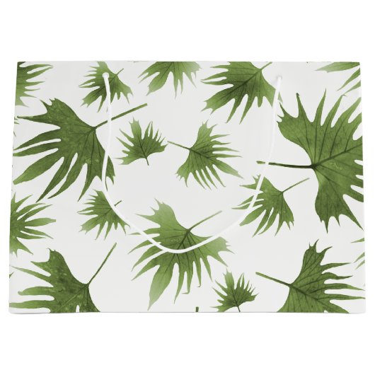 Kanarische Blätter Große Geschenktüte (Vorderseite)