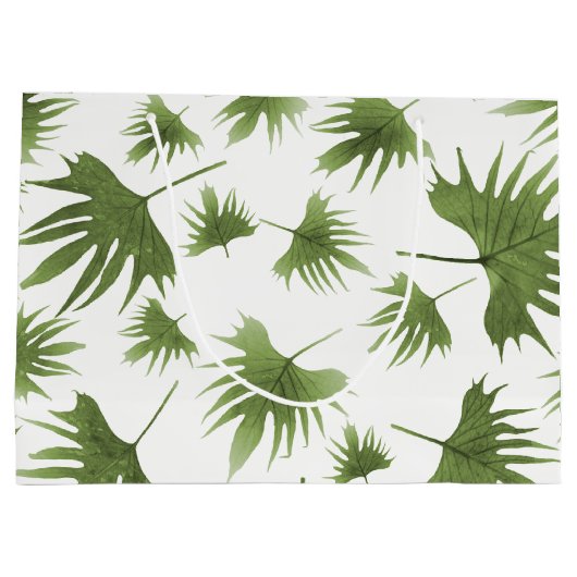 Kanarische Blätter Große Geschenktüte (Rückseite)