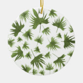 Kanarische Blätter Keramik Ornament (Vorne)