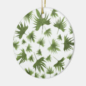 Kanarische Blätter Keramik Ornament (Links)