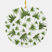 Kanarische Blätter Keramik Ornament (Hinten)
