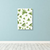 Kanarische Blätter Leinwanddruck (Insitu (Holzboden))