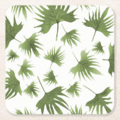 Kanarische Blätter Rechteckiger Pappuntersetzer (Vorderseite)