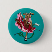 Kanarische Cowgirl Button (Vorderseite)