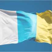Kanarische Flagge Aufkleber (Vorderseite)