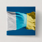 Kanarische Flagge Button (Vorderseite)