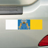 Kanarische Flagge (Kanarische Inseln, Spanien) Autoaufkleber (Auf Auto)