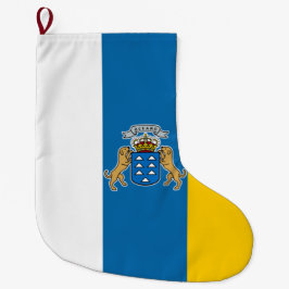 Kanarische Flagge (Kanarische Inseln, Spanien) Großer Weihnachtsstrumpf