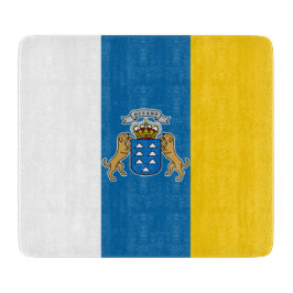 Kanarische Flagge (Kanarische Inseln, Spanien) Schneidebrett