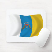 Kanarische Flagge Mousepad (Mit Mouse)