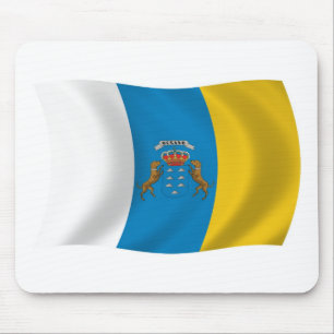 Kanarische Flagge Mousepad