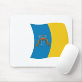 Kanarische Flagge Mousepad (Mit Mouse)