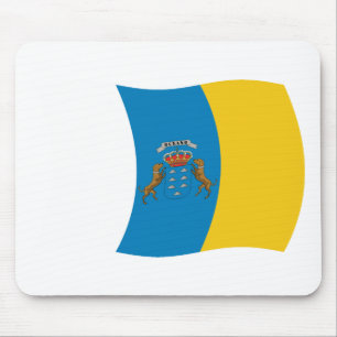 Kanarische Flagge Mousepad