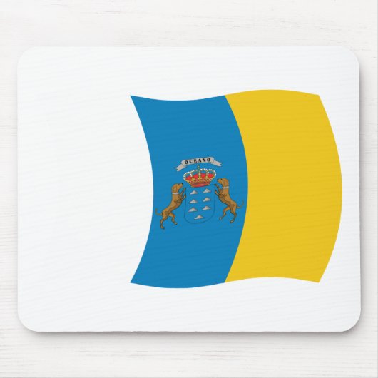 Kanarische Flagge Mousepad (Vorne)