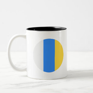 Kanarische Flagge Zweifarbige Tasse
