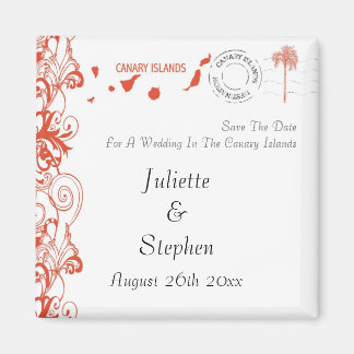 Kanarische Hochzeiten retten das Datum Magnet