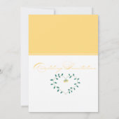 Kanarische Hochzeitsreise Einladung (Rückseite)