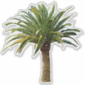 Kanarische Insel Date Palm Trecker Aufkleber (Vorderseite)