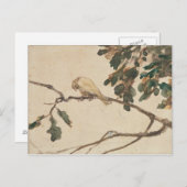 Kanarische Inseln auf einer Eichenbaumzweigung Postkarte (Vorne/Hinten)