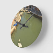 Kanarische Inseln, Burano Island, Venedig, Italien Runde Wanduhr (Winkel)