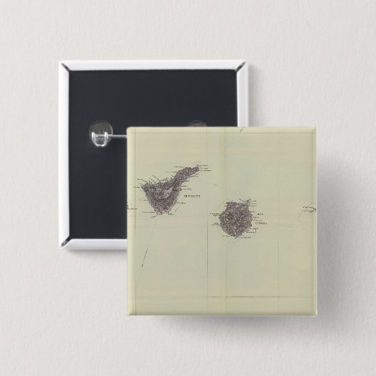 Kanarische Inseln Button (Vorne & Hinten)