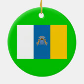Kanarische Inseln Cutom Weihnachtsverzierung Keramik Ornament (Hinten)