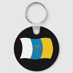 Kanarische Inseln Flag Schlüsselanhänger
