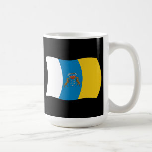 Kanarische Inseln Flagge Tasse