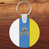 Kanarische Inseln Hochwertige Flagge Schlüsselanhänger (Vorderseite)
