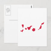 Kanarische Inseln Postkarte (Vorne/Hinten)