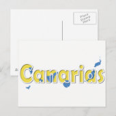 Kanarische Inseln Postkarte (Vorne/Hinten)