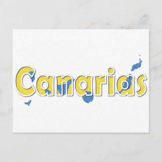 Kanarische Inseln Postkarte (Vorderseite)