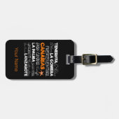 Kanarische Inseln Retro Starfish Vintag Souvenir Gepäckanhänger (Vorderseite horizontal)