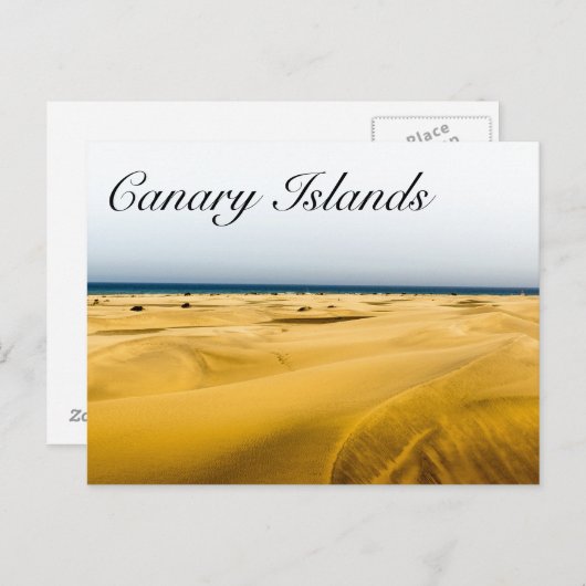 Kanarische Inseln Sommer Postkarte (Vorne/Hinten)