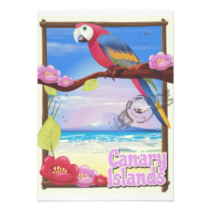 Kanarische Inseln Sommerurlaub Poster
