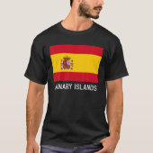 Kanarische Inseln Spanien Flaggenzeichen Escudo Ba T-Shirt (Vorderseite)