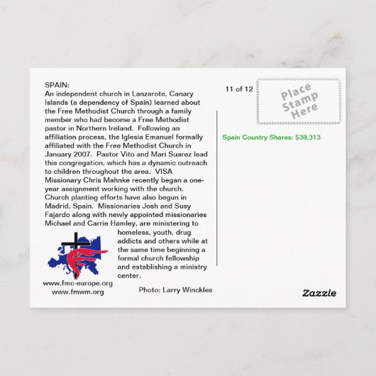 Kanarische Inseln, Spanien Postkarte (Rückseite)