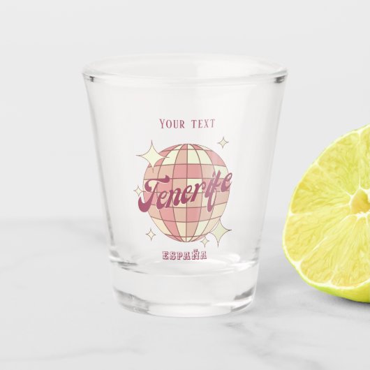 Kanarische Inseln Teneriffa Spanien Party Drinks Schnapsglas (Vorderseite)