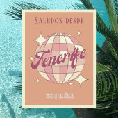 Kanarische Inseln Teneriffa Vintages Party Postkar Postkarte