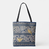 Kanarische Inseln über Blue Chinoiserie Design Tasche (Rückseite)