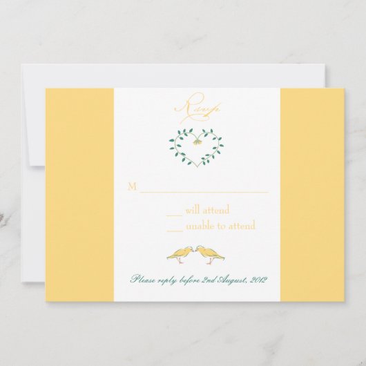 Kanarische Karten - Rsvp-Karten (Vorderseite)