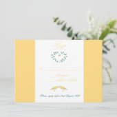 Kanarische Karten - Rsvp-Karten (Stehend Vorderseite)