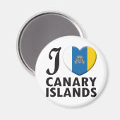 Kanarische Liebe Magnet (Vorderseite/Rückseite)